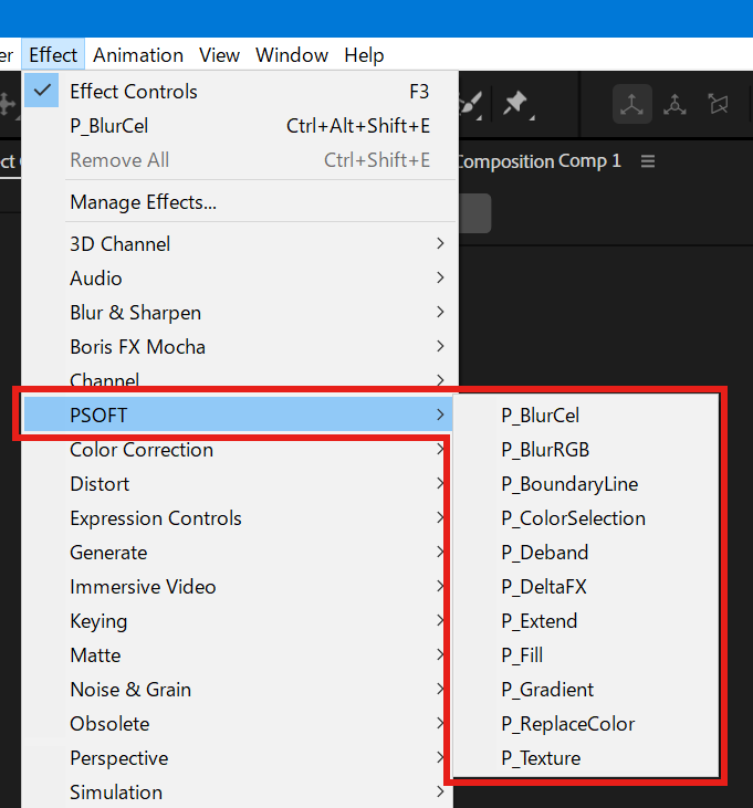 PSOFT Effects