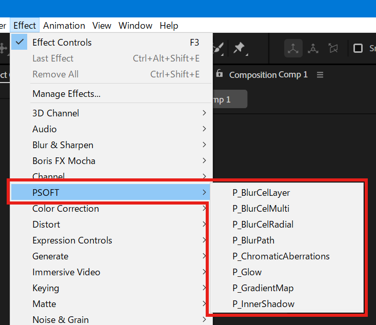 PSOFT Effects