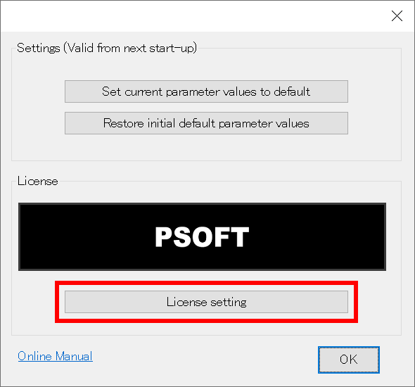 Open dialog
