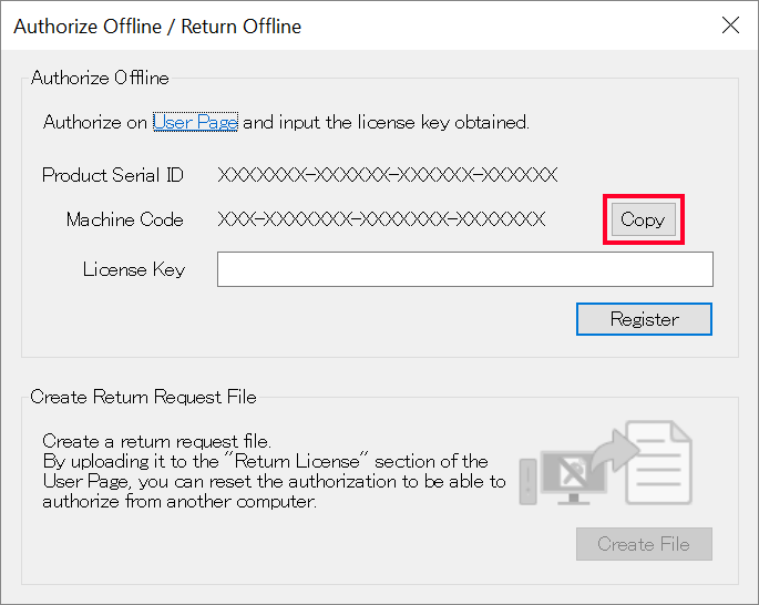 Obtain machine code