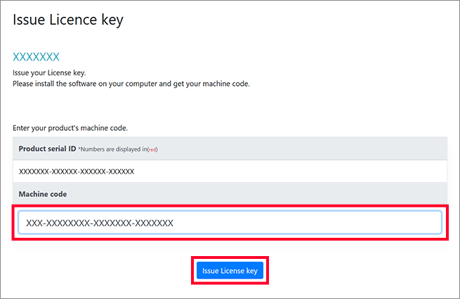 Enter machine code