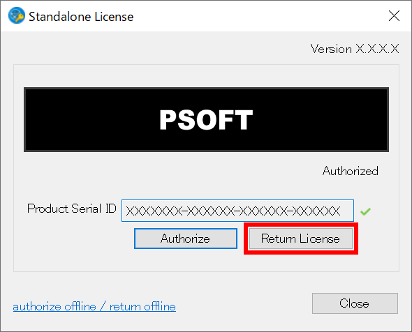 Return License