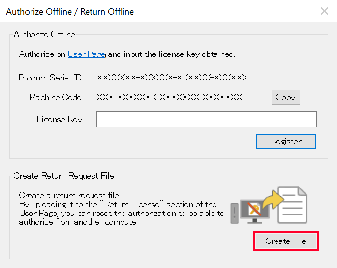 Create return request file