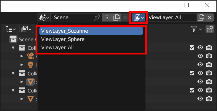 View Layer list