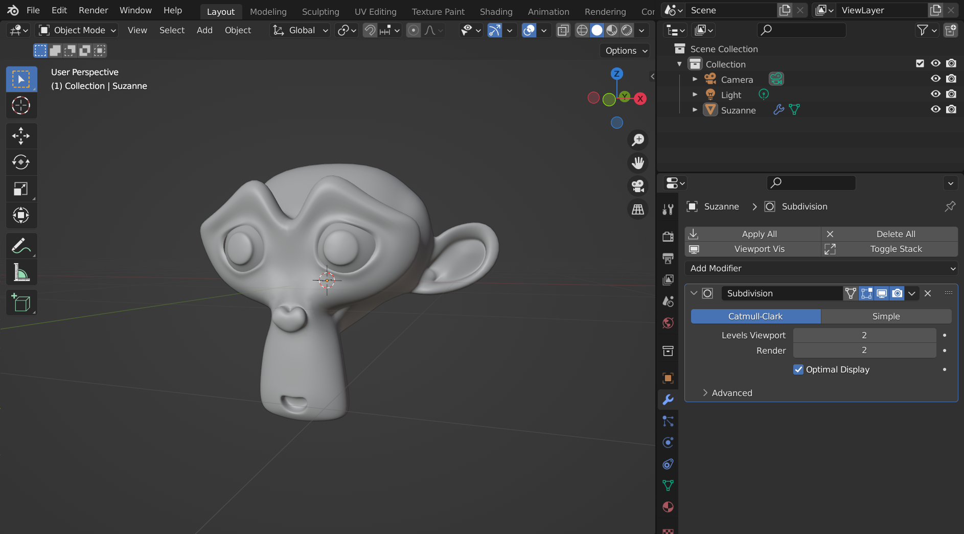 Add modifiers to the object