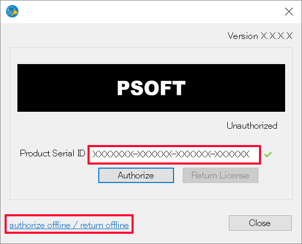 Open Authorize Window