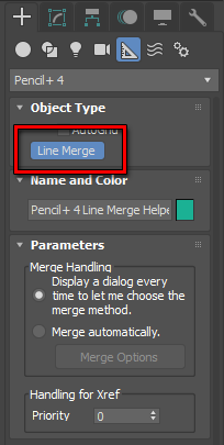 Line Merge Button
