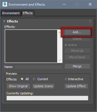 Effects Window