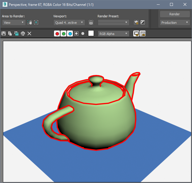 Rendered Frame Window