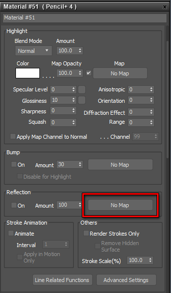Select Reflection Map