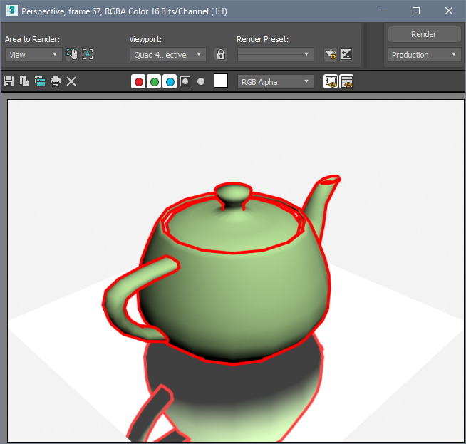 Rendered Frame Window