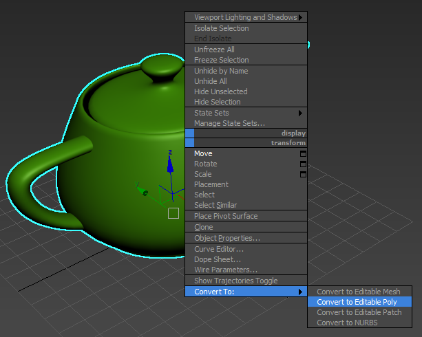 Convert to Editable Poly