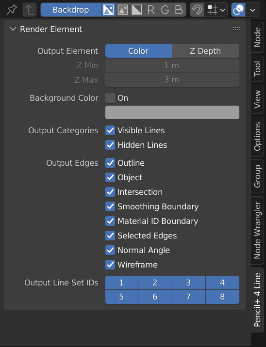 Render Element Panel