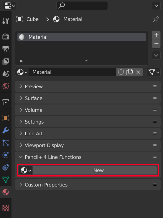 Line Functions 패널