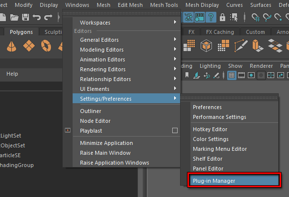 Open plug-in manager