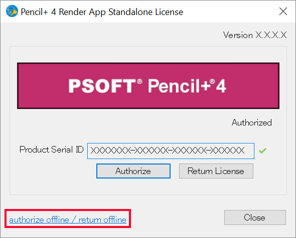 Standalone License Return (Offline Return) - Pencil+ 4 Render App for ...